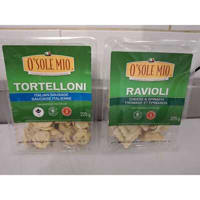 O'SOLE MIO FRESH PASTA CERTAIN VARIETIES 225G