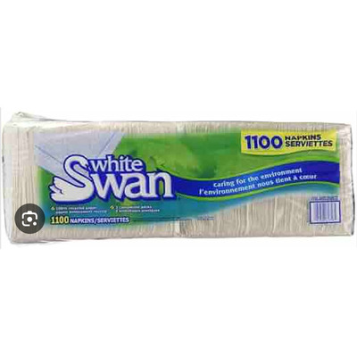 WHITE SWAN NAPKINS PACK OF 1100