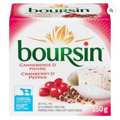 BOURSIN CRANBERRY & PEPPER 150G
