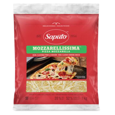 SAPUTO SHREDDED MOZZARELLA 1KG
