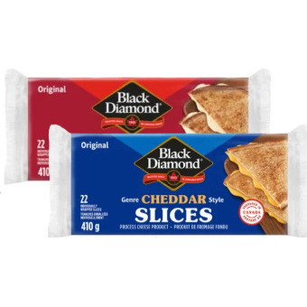 BLACK DIAMOND CHEESE SLICES 410G